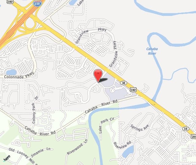 Location Map: 3680 Grandview Parkway Birmingham, AL 35243